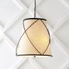 JONATHAN Y 19″ Oil Rubbed Bronze 3-Light Iron Pendant Light, Rustic Farmhouse Adjustable Height Fixture for Kitchen Island Dining Room, Linen Shade, LED Bulbs Included JYL1315A