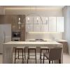 JONATHAN Y 41″ Chrome 4-Light Metal and Crystal Linear Pendant Light, Modern Geometric Chandelier for Kitchen Island Dining Room, Adjustable Height, LED Bulbs Included JYL7401A