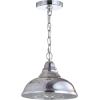 JONATHAN Y 9.75″ Chrome/Multi 1-Light Glass and Metal Pendant, Adjustable Height 3D Color Burst Hanging Fixture for Kitchen Island, Dining Room, LED Bulb Included JYL9512A