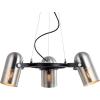 JONATHAN Y 22″ Brushed Nickel/Black 3-Light Iron Chandelier, Adjustable Stage-Style Pendant Light for Kitchen Dining Room, Contemporary Wagon Wheel, LED Bulbs Included JYL6128A