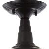 JONATHAN Y 10.5″ Brushed Nickel Gabe LED Semi-Flush Mount Ceiling Light for Farmhouse Kitchen, Rustic Industrial Metal Empire Light Fixture, LED Bulb Included (JYL9517B)(Oil-Rubbed Bronze)