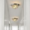 JONATHAN Y 12″ Chrome 1-Light Iron and Crystal Flush Mount Ceiling Light Set of 2, Glam Traditional Shimmering Dome Lamp for Hallway Bedroom Bathroom, LED Bulbs Included JYL9901A-SET2