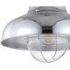JONATHAN Y 13″ Oil Rubbed Bronze Metal LED Semi-Flush Mount Ceiling Light for Bedroom Kitchen, Industrial Farmhouse Rustic Fixture, Clear Glass Shade, LED Bulb Included JYL9523A(Chrome)