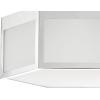 JONATHAN Y 15.75″ Chrome Hexagon LED Flush Mount Ceiling Light, Modern Metal Lantern for Bedroom, Hallway and Kitchen with Frosted Glass Shade, LED Bulbs Included, ETL Listed (JYL7452A)(15.75 in)