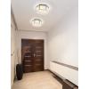 JONATHAN Y 15.75″ Chrome Hexagon LED Flush Mount Ceiling Light, Modern Metal Lantern for Bedroom, Hallway and Kitchen with Frosted Glass Shade, LED Bulbs Included, ETL Listed (JYL7452A)(15.75 in)