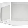 JONATHAN Y 15.75″ Chrome Hexagon LED Flush Mount Ceiling Light, Modern Metal Lantern for Bedroom, Hallway and Kitchen with Frosted Glass Shade, LED Bulbs Included, ETL Listed (JYL7452A)(13 in)