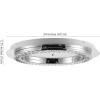 JONATHAN Y 24″ Chrome/Clear Modern LED Flush Mount Ceiling Light, Glam Round Fixture for Hallway Closet Bathroom, Low Profile Integrated LED, Clear Crystal Drum Shade (JYL7217A)(24 in)