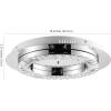 JONATHAN Y 24″ Chrome/Clear Modern LED Flush Mount Ceiling Light, Glam Round Fixture for Hallway Closet Bathroom, Low Profile Integrated LED, Clear Crystal Drum Shade (JYL7217A)(18 in)