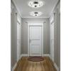 JONATHAN Y 24″ Chrome/Clear Modern LED Flush Mount Ceiling Light, Glam Round Fixture for Hallway Closet Bathroom, Low Profile Integrated LED, Clear Crystal Drum Shade (JYL7217A)(18 in)