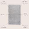 JONATHAN Y Haze Solid Low-Pile Light Gray Indoor Area Rug 8×10, Coastal,Bohemian,Minimalist,Classic, Easy-Cleaning for Living Room,Bedroom,Kitchen,Pet Friendly,Non-Shedding (SEU100K-8)