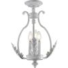 JONATHAN Y 12.2″ Antique White 3-Light Iron Semi-Flush Mount, Candle-Style Ceiling Fixture for Hallway Entryway Bedroom, French Country Cottage Decor, LED Bulbs Included JYL9522A