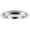 JONATHAN Y 24″ Chrome/Clear Modern LED Flush Mount Ceiling Light, Glam Round Fixture for Hallway Closet Bathroom, Low Profile Integrated LED, Clear Crystal Drum Shade (JYL7217A)(24 in)