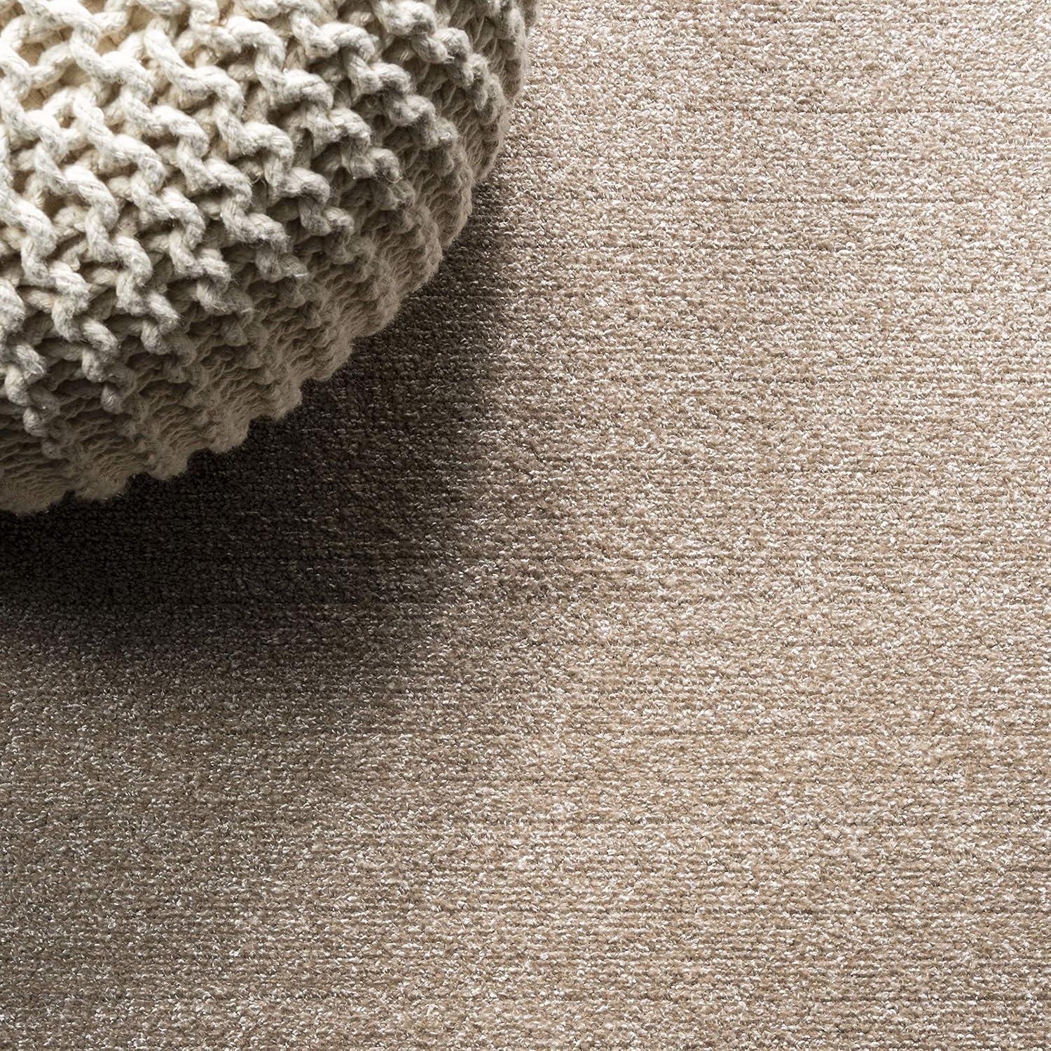 image:imageJONATHAN Y Haze Solid LowPile Beige Indoor Area Rug 4x6 CoastalBohemianMinimalistClassic EasyCleaning for Living RoomBedroomKitchenPet FriendlyNonShedding SEU100G4