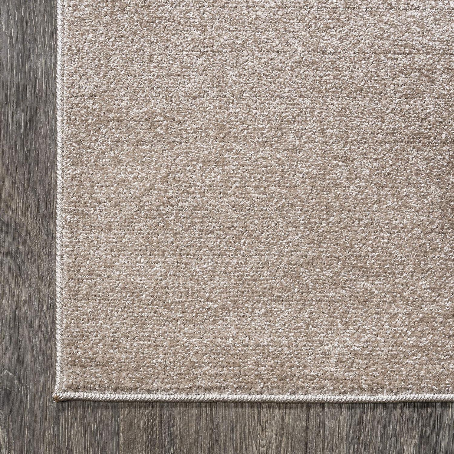 image:imageJONATHAN Y Haze Solid LowPile Beige Indoor Area Rug 5x8 CoastalBohemianMinimalistClassic EasyCleaning for Living RoomBedroomKitchenPet FriendlyNonShedding SEU100G5
