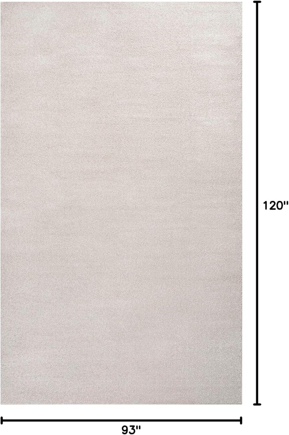 image:imageJONATHAN Y Haze Solid LowPile Ivory Indoor Area Rug 8x10 CoastalBohemianMinimalistClassic EasyCleaning for Living RoomBedroomKitchenPet FriendlyNonShedding SEU100D8