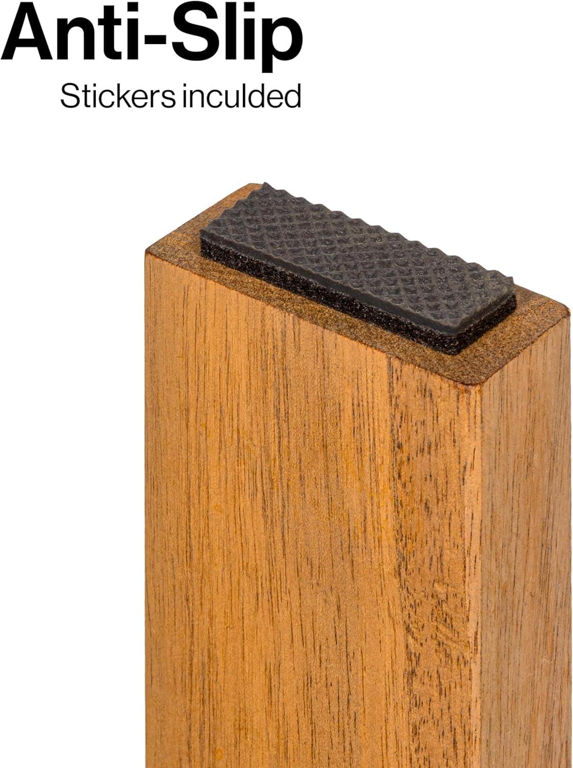 image:imageJONATHAN Y STL1004T Saru 118 Traditional Classic Solid Acacia Wood Shower Shaving Foot Stool Light TeakNatural