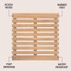 JONATHAN Y Acacia Wood Slat Indoor/Outdoor Bath Mat Natural 20″X32″, Paige Modern Classic for Shower Mat for Bathroom Bathtub, Door, Spa, Sauna or Garden MAT1001A(Light Teak)