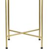 JONATHAN Y END4006B Sterling 26.25″ Industrial Classic Metal Foldable Rectangular End Table and Side Table with Removable Tray Top for Living Room, Bedroom, Office, Bathroom, Gold/White