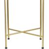JONATHAN Y END4006C Sterling 26.25″ Industrial Classic Metal Foldable Rectangular End Table and Side Table with Removable Tray Top for Living Room, Bedroom, Office, Bathroom, Gold/Black