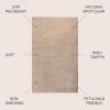 JONATHAN Y Haze Solid Low-Pile Beige Indoor Area Rug 4×6, Coastal,Bohemian,Minimalist,Classic, Easy-Cleaning for Living Room,Bedroom,Kitchen,Pet Friendly,Non-Shedding (SEU100G-4)