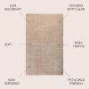 JONATHAN Y Haze Solid Low-Pile Beige Indoor Area Rug 5×8, Coastal,Bohemian,Minimalist,Classic, Easy-Cleaning for Living Room,Bedroom,Kitchen,Pet Friendly,Non-Shedding (SEU100G-5)