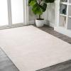 JONATHAN Y Haze Solid Low-Pile Ivory Indoor Area Rug 8×10, Coastal,Bohemian,Minimalist,Classic, Easy-Cleaning for Living Room,Bedroom,Kitchen,Pet Friendly,Non-Shedding (SEU100D-8)