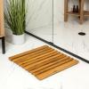 JONATHAN Y Acacia Wood Slat Indoor/Outdoor Bath Mat Natural 20″X32″, Paige Modern Classic for Shower Mat for Bathroom Bathtub, Door, Spa, Sauna or Garden MAT1001A(Natural)