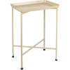 JONATHAN Y END4006D Sterling 26.25″ Industrial Classic Metal Foldable Rectangular End Table and Side Table with Removable Tray Top for Living Room, Bedroom, Office, Bathroom, Almond