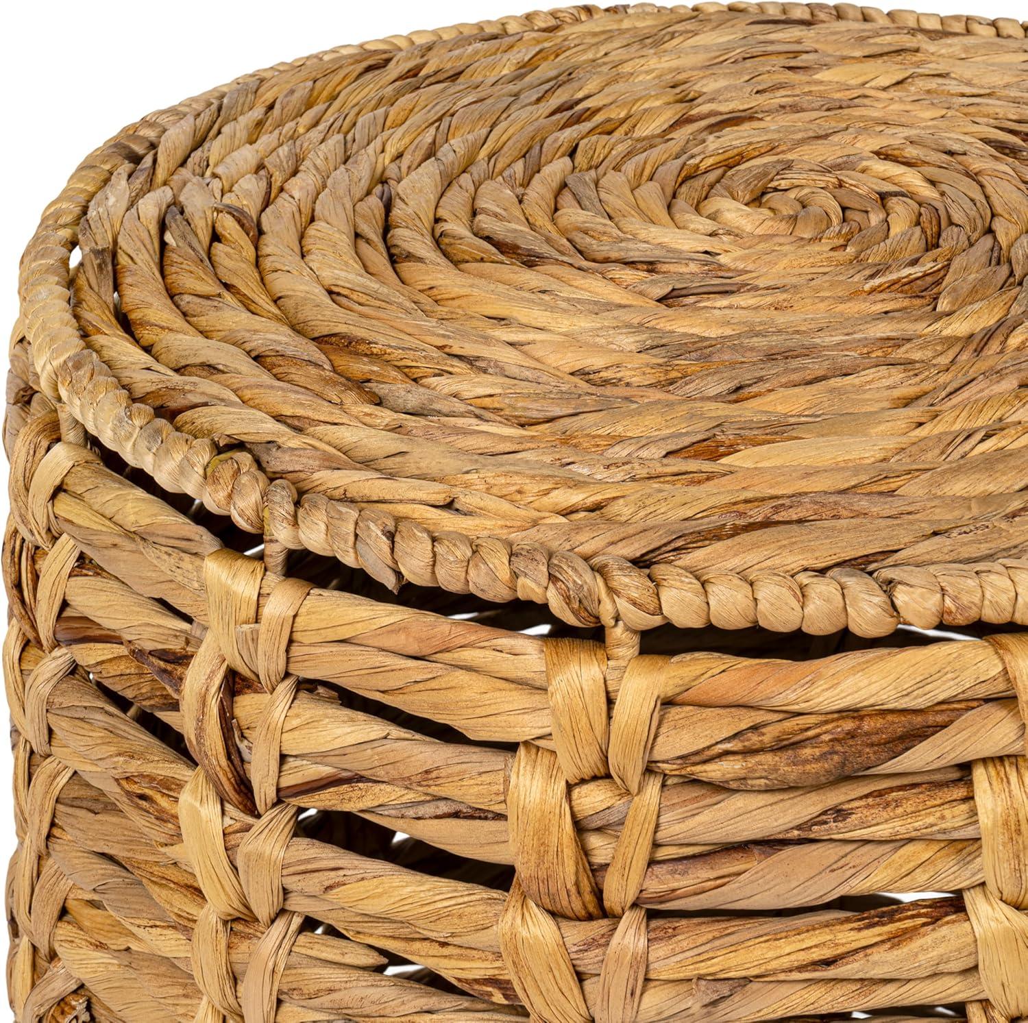 image:imageJONATHAN Y Zaria 18 Coastal Bohemian Handwoven Water Hyacinth Nesting Round Accent Table Brown Set of 3 TBL2503B3SETNatural