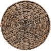JONATHAN Y Natura 15.75″ Coastal Bohemian Handwoven Water Hyacinth Round Hourglass End Table, Natural (TBL2505A)(Brown)