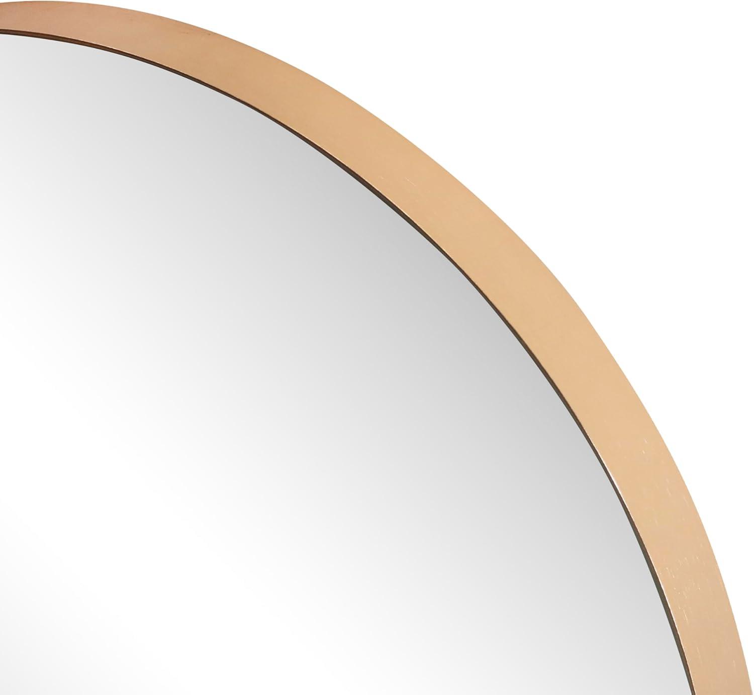 image:imageJONATHAN Y Elodie 26 in W x 38 in H Medium Arched Metal Framed Wall Mounted Mirror Gold MIR208C