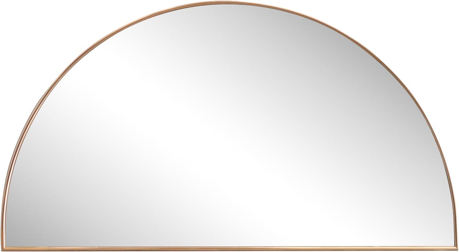 image:imageJONATHAN Y Solstice 42 in W x 23 in H Large Half Circle Metal Framed Wall Mounted Mirror Black MIR211AGold