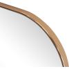 JONATHAN Y Aveline 38 in. W x 32 in. H Large Top Arched Rectangular Metal Framed Wall Mounted Mirror, Gold (MIR210C)(Gold)