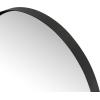 JONATHAN Y Elodie 20 in. W x 30 in. H Small Arched Metal Framed Wall Mounted Mirror, Black (MIR207A)