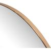 JONATHAN Y Solstice 42 in. W x 23 in. H Large Half Circle Metal Framed Wall Mounted Mirror, Black (MIR211A)(Gold)