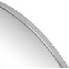 JONATHAN Y Solstice 42 in. W x 23 in. H Large Half Circle Metal Framed Wall Mounted Mirror, Black (MIR211A)(Nickel)