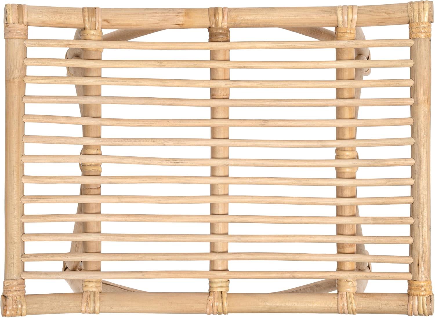 image:imageJONATHAN Y Gabriel 177 Modern Bohemian Handcrafted Rattan Stool Arch Seat Small Accent Footstool Natural Woven Design for Living Room Bedroom Vanity Entryway STL3005ANatural