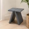 JONATHAN Y Dark Gray Mindi Wood Small Stool, 15.75″ Rustic Farmhouse Handcrafted Accent Stool with A-Frame Legs, Wooden Footrest for Living Room, Bedroom, Entryway (STL3002B)(Dark Gray)