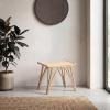 JONATHAN Y Gabriel 17.7″ Modern Bohemian Handcrafted Rattan Stool, Arch Seat Small Accent Footstool, Natural Woven Design for Living Room, Bedroom, Vanity, Entryway (STL3005A)(Natural)