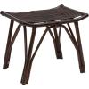 JONATHAN Y Gabriel 17.7″ Modern Bohemian Handcrafted Rattan Stool, Arch Seat Small Accent Footstool, Natural Woven Design for Living Room, Bedroom, Vanity, Entryway (STL3005A)(Dark Brown)