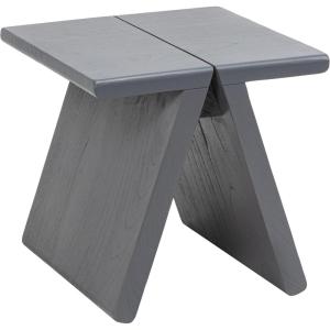 JONATHAN Y Dark Gray Mindi Wood Small Stool, 15.75″ Rustic Farmhouse Handcrafted Accent Stool with A-Frame Legs, Wooden Footrest for Living Room, Bedroom, Entryway (STL3002B)(Dark Gray)