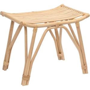 JONATHAN Y Gabriel 17.7″ Modern Bohemian Handcrafted Rattan Stool, Arch Seat Small Accent Footstool, Natural Woven Design for Living Room, Bedroom, Vanity, Entryway (STL3005A)(Natural)