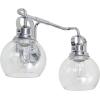 JONATHAN Y 24″ Brass Gold/Oil Rubbed Bronze Shirley 3-Light Bathroom Vanity Light, Metal Wall Sconce, Clear Seeded Glass Shade, Modern Transitional Farmhouse Fixture, LED Bulbs Included (JYL7405B)(Chrome/Clear)