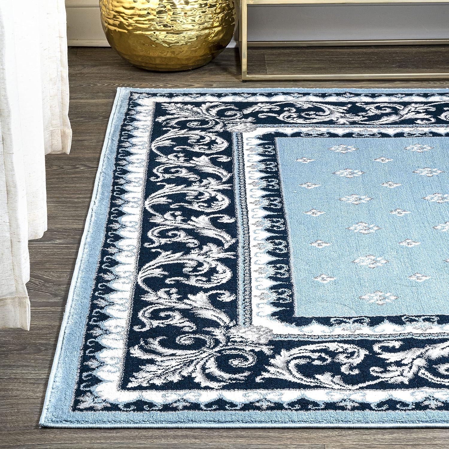 image:imageJONATHAN Y Acanthus French Border BlueNavy Indoor Area Rug 3x5 Vintage Bohemian EasyCleaning for Living Room Bedroom Kitchen Pet Friendly NonShedding MDP504E3BlueNavy