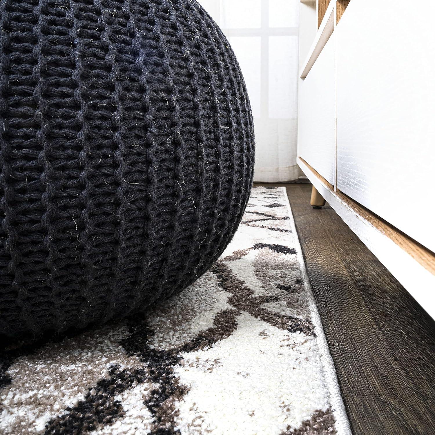 image:imageJONATHAN Y Aksil Moroccan Diamond IvoryBrown Indoor Area Rug 3x5 Bohemian Vintage EasyCleaning for Living Room Bedroom Kitchen Pet Friendly NonShedding MOH502A33 x 5 Rectangular