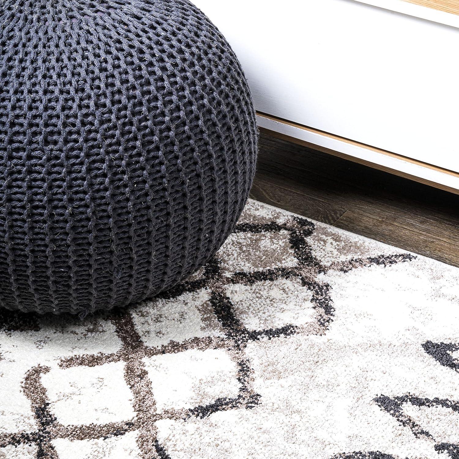 image:imageJONATHAN Y Aksil Moroccan Diamond IvoryBrown Indoor Area Rug 3x5 Bohemian Vintage EasyCleaning for Living Room Bedroom Kitchen Pet Friendly NonShedding MOH502A33 x 5 Rectangular