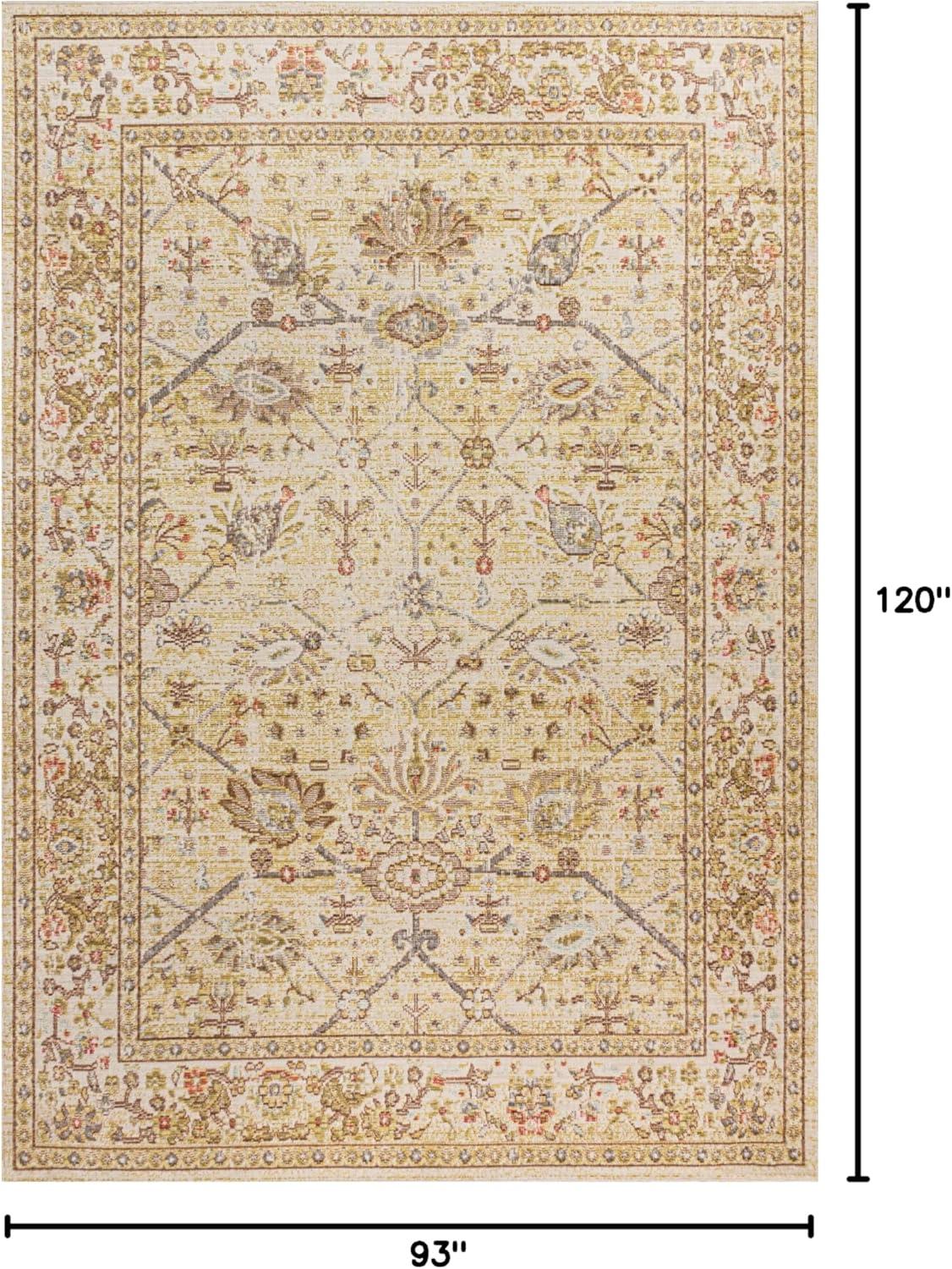 image:imageJONATHAN Y Alba Modern Faded Peshawar GrayIvory Indoor Area Rug 3x5 Transitional Traditional EasyCleaning for Living Room Bedroom Kitchen Pet Friendly NonShedding MDP304B3Ivory