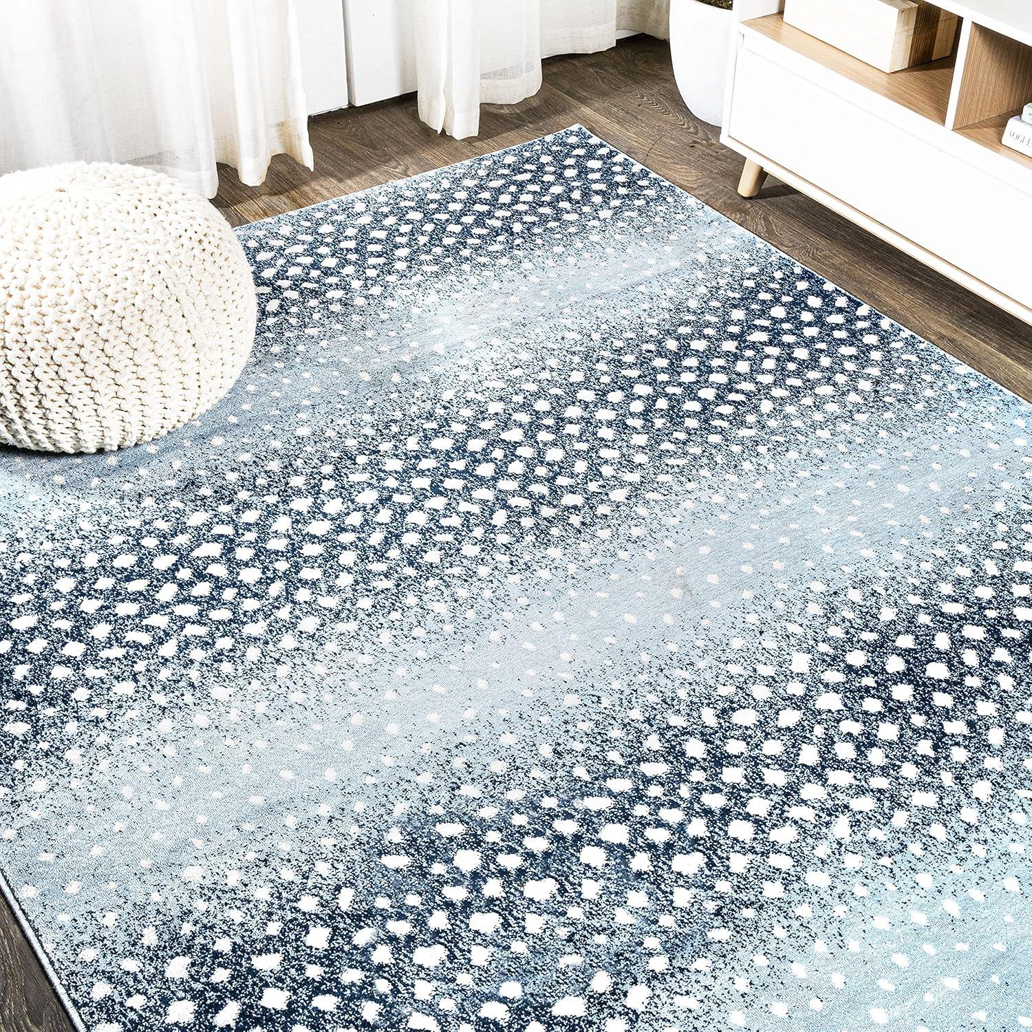 image:imageJONATHAN Y Antelope Modern GrayCream Indoor Area Rug 3x5 Animal Prints Casual EasyCleaning for Living Room Bedroom Kitchen Pet Friendly NonShedding SAF100C3BlueCream