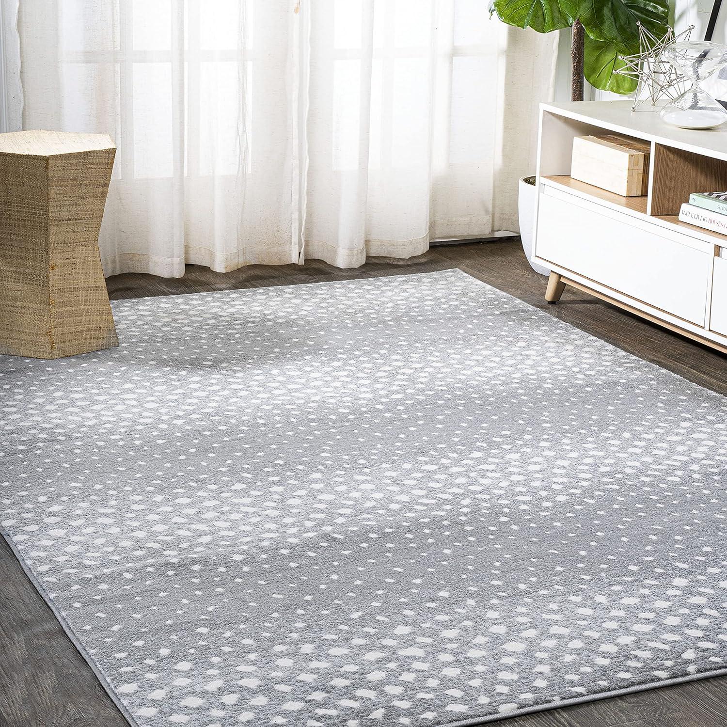 image:imageJONATHAN Y Antelope Modern GrayCream Indoor Area Rug 3x5 Animal Prints Casual EasyCleaning for Living Room Bedroom Kitchen Pet Friendly NonShedding SAF100C3GrayCream