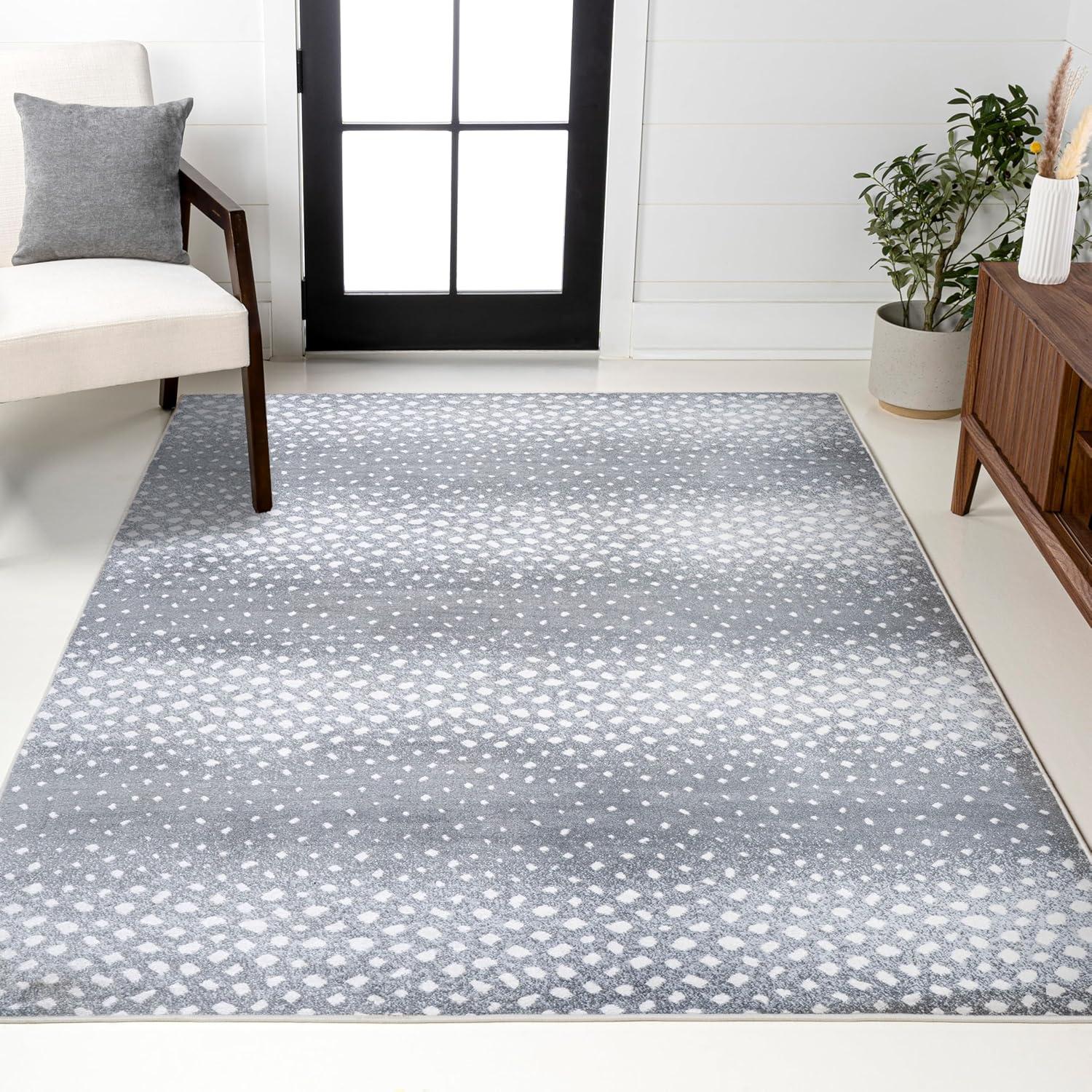image:imageJONATHAN Y Antelope Modern GrayCream Indoor Area Rug 3x5 Animal Prints Casual EasyCleaning for Living Room Bedroom Kitchen Pet Friendly NonShedding SAF100C3GrayCream